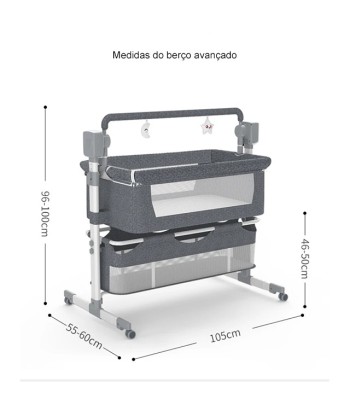 Berço de Bebé Avançado (Cinzento)